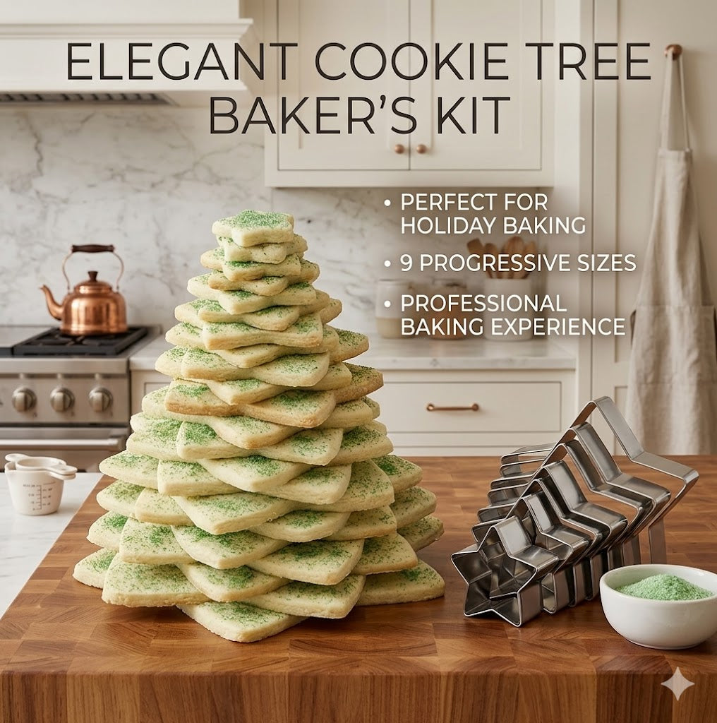 10-Size Star-Shaped Baking Mold Set – Versatile Stainless Steel Cutters for Cookies, Fondant & Party Treats