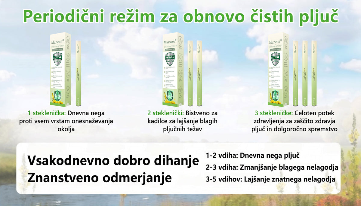 Vrhunski slovenski izdelek z domačo dostavo 🥇 Murwon® zeliščni parni inhalator za čiščenje pljuč 🍑 (👨‍⚕️ Učinkovita pomoč pri kašlju, vnetju grla, težkem dihanju, nastajanju sluzi, zamašenem nosu, bronhitisu, alergijskih simptomih in težavah s pljuči) ❤️