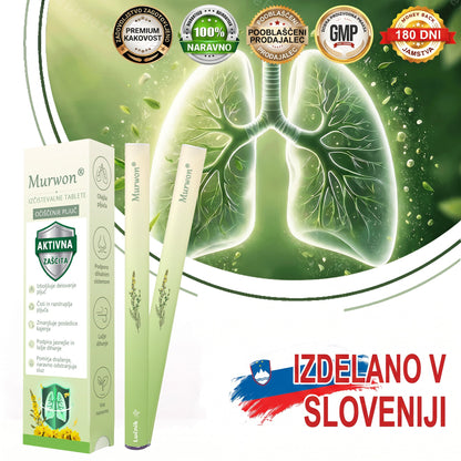 Vrhunski slovenski izdelek z domačo dostavo 🥇 Murwon® zeliščni parni inhalator za čiščenje pljuč 🍑 (👨‍⚕️ Učinkovita pomoč pri kašlju, vnetju grla, težkem dihanju, nastajanju sluzi, zamašenem nosu, bronhitisu, alergijskih simptomih in težavah s pljuči) ❤️