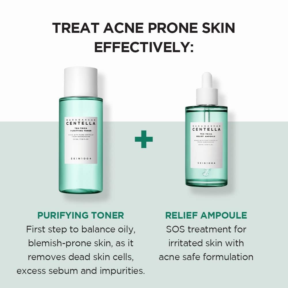 SKIN1004 Tea-Trica pomirjujoča ampula 100 ml za vlaženje občutljive kože