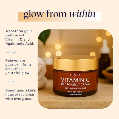 SpaLife Beauty Vitamin C Hydro - Jelly vlažilna obrazna krema s hialuronsko kislino