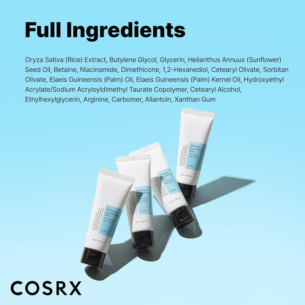 COSRX Ultimate Nourishing Rice nočna spa maska za intenzivno hranjenje kože