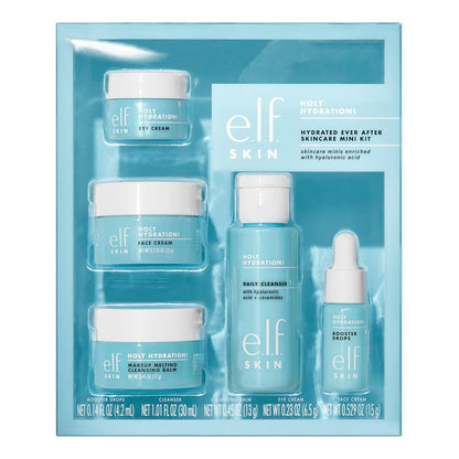 SKIN Holy Hydration! Hydrated Ever After mini komplet za nego kože – čistilni gel, odstranjevalec ličil in vlažilna krema