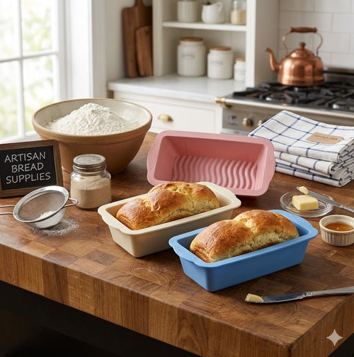 Flexible Silicone Loaf Mold – Easy-Release Bread & Cake Baking Pan with Durable Anti-Slip Design